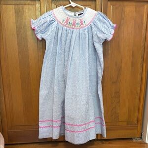 Blue and Pink Girls Dress 6